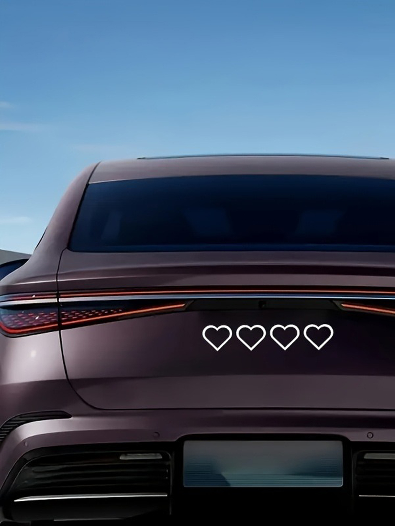 Custom Heart Sticker Decal for Whatever Car